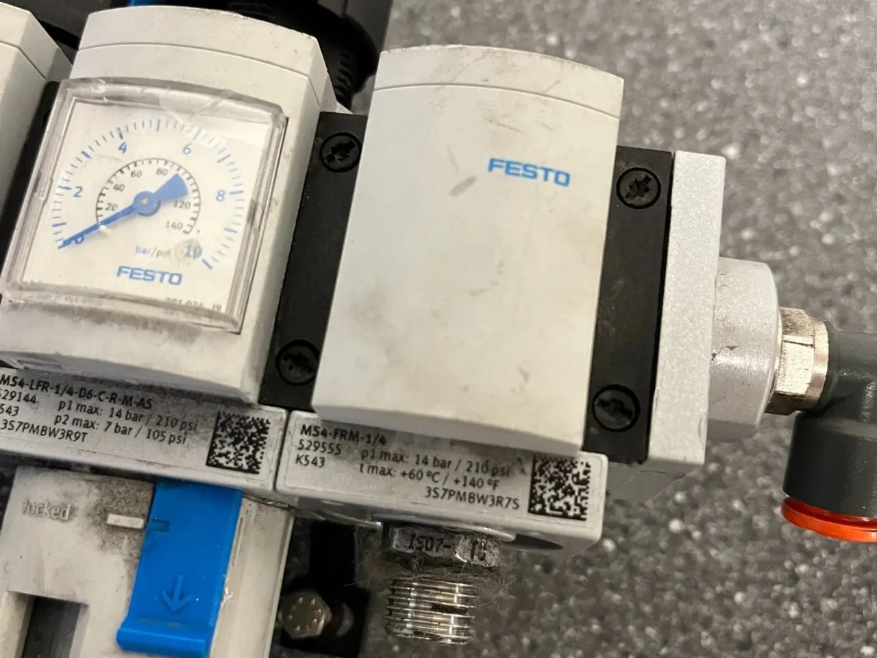 Billede 6 - FESTO MS4 Pneumatic Filter Regulator Unit Gauge