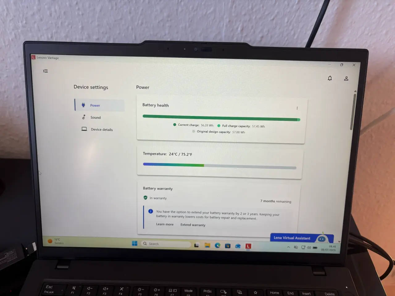 Billede 3 - Lenovo ThinkPad T14 Gen 6 – Som ny med 30 mdr. gar