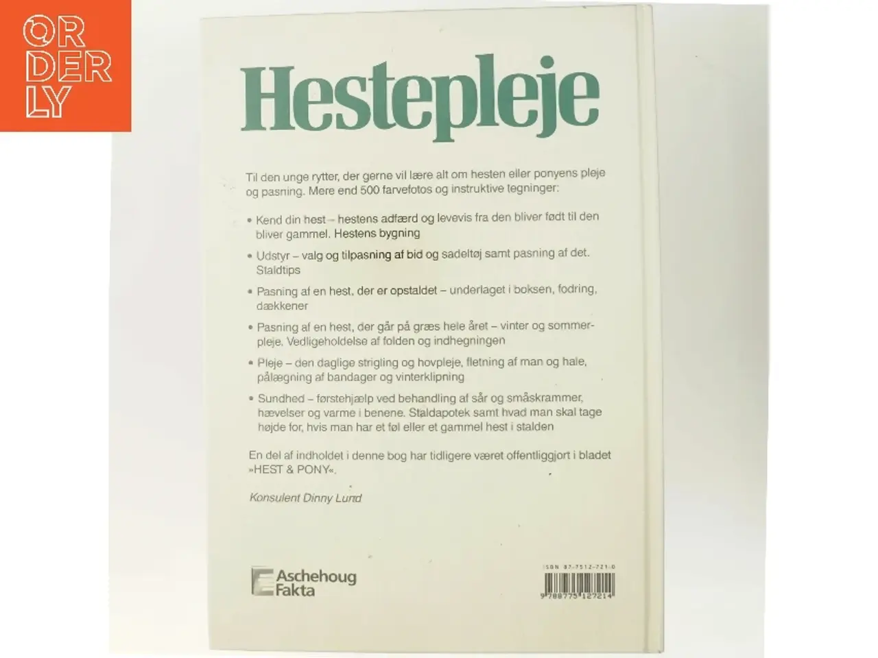 Billede 3 - Hestepleje af Konsulent Dinny Lund (Bog)