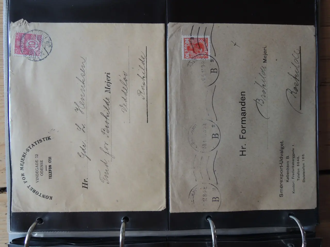 Billede 1 - 8 gamle kuverter og et postkort