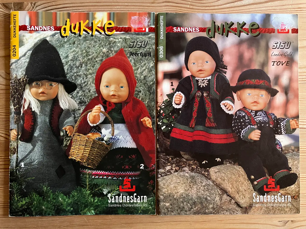 Billede 1 - 2 Sandnes Babyborn dukkehæfter, nr. 204 og nr. 306