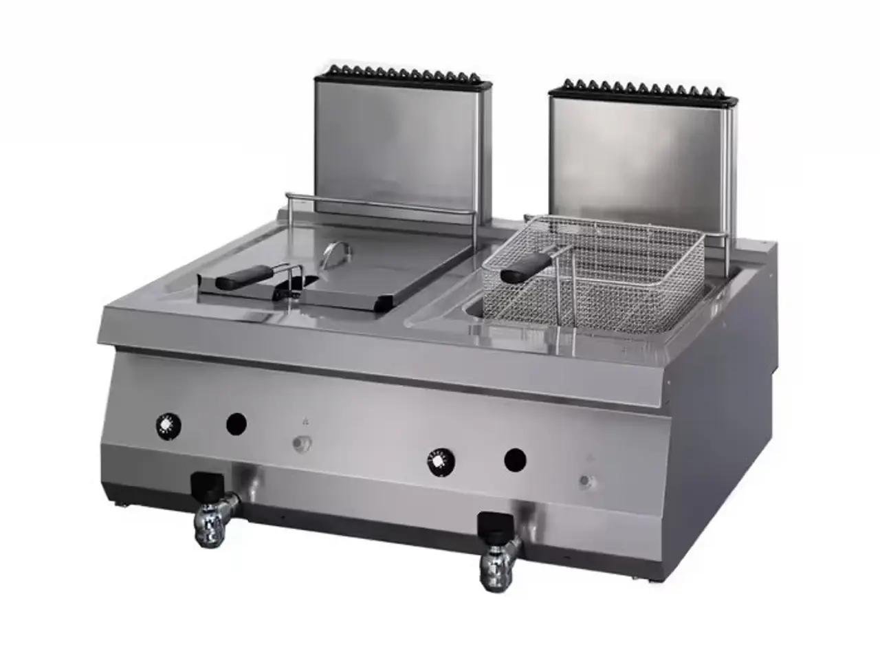 Billede 1 - Heavy Duty Dobbelt Gasfriture 2x 12 Liter – 20 kW