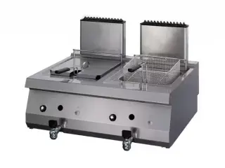 Heavy Duty Dobbelt Gasfriture 2x 12 Liter – 20 kW