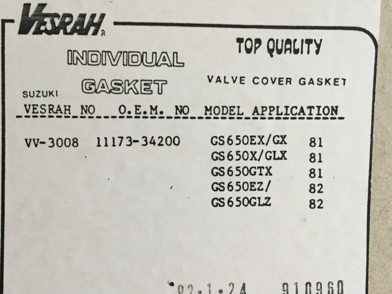 Billede 11 - Pakninger til -suzuki 125-1100ccm