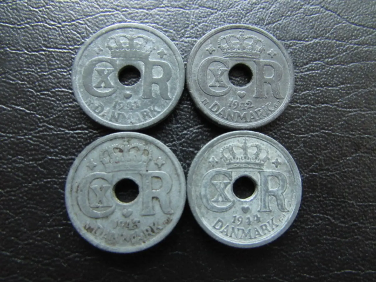 Billede 1 - 10 øre 1941-1944 zink fra 2. verdenskrig