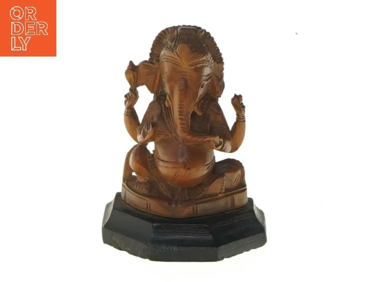 Billede 1 - Træfigur af Ganesha (str. 9 cm)