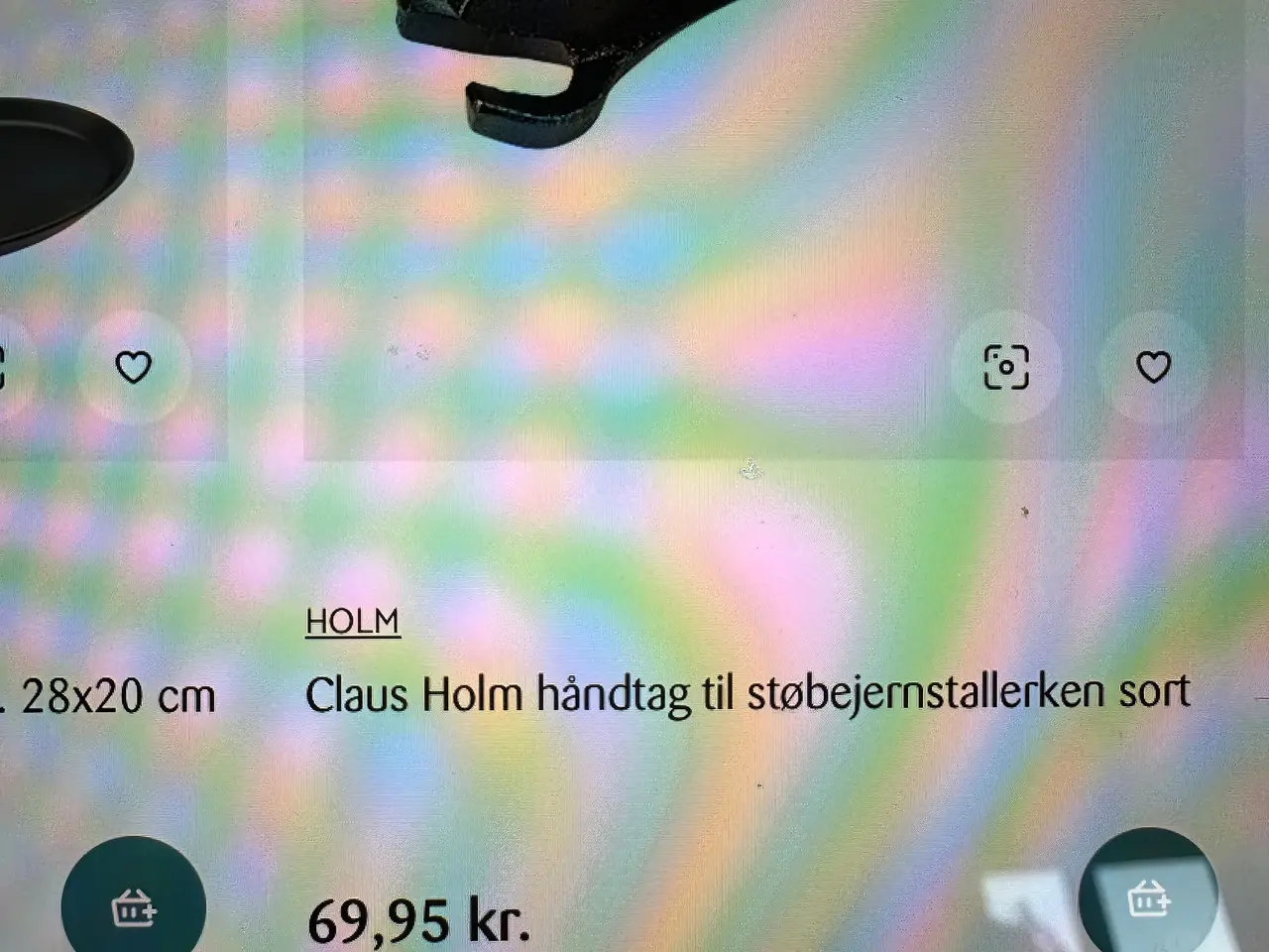 Billede 6 - Claus Holm støbejerns tallerkner og 1 håndtag 