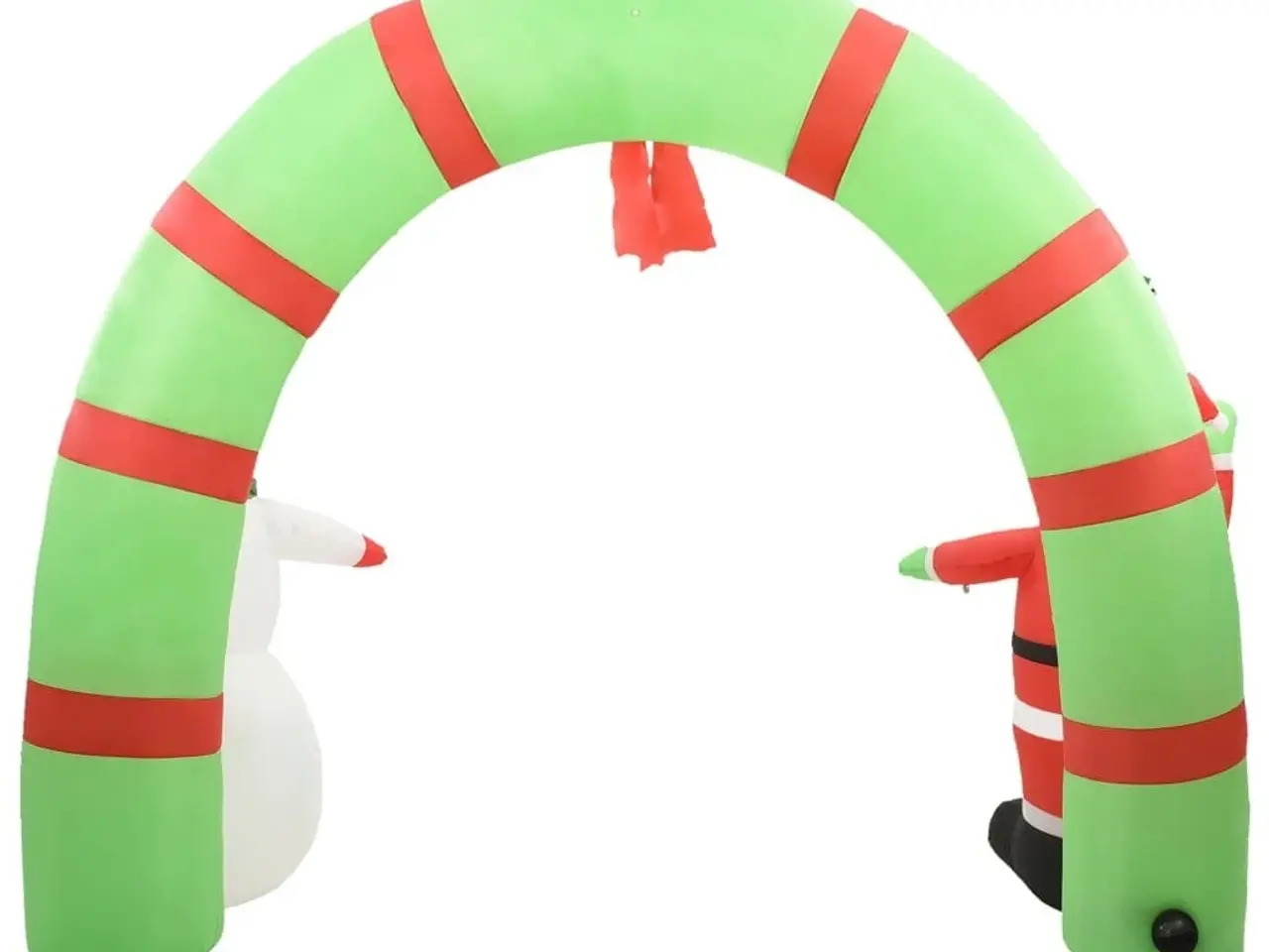 Billede 6 - Oppustelig julebue med julemand & snemand - LED, 223 cm