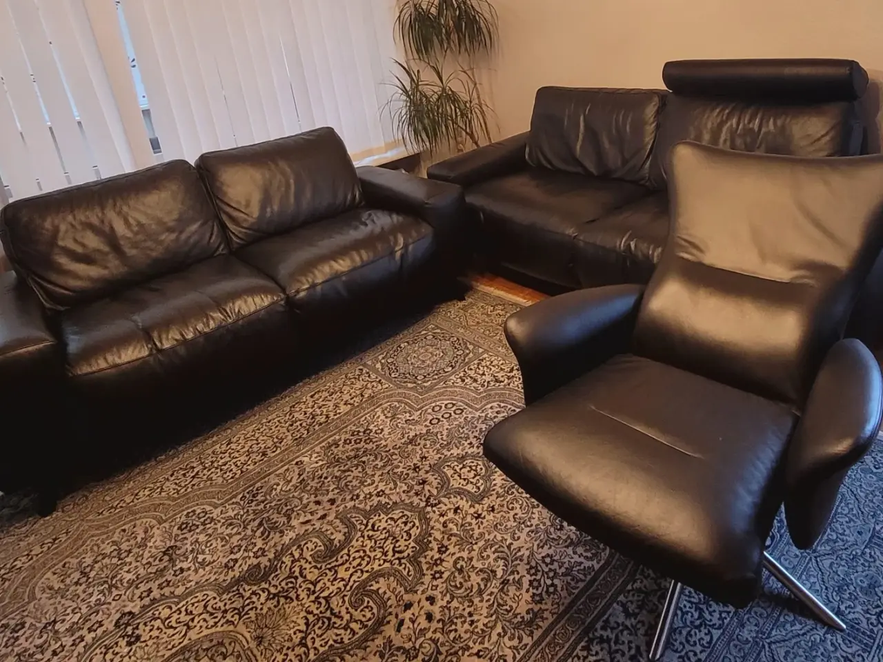 Billede 4 - Hjort Knudsen sofasæt i ægte okselæder – 2- og 3-p