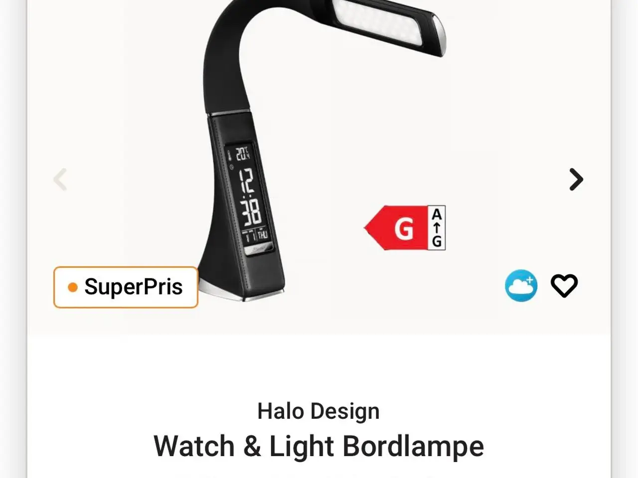 Billede 1 - Led sort lampe sælges 