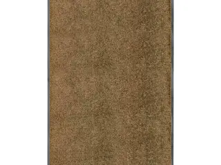 Vaskbar dørmåtte 90x150 cm brun