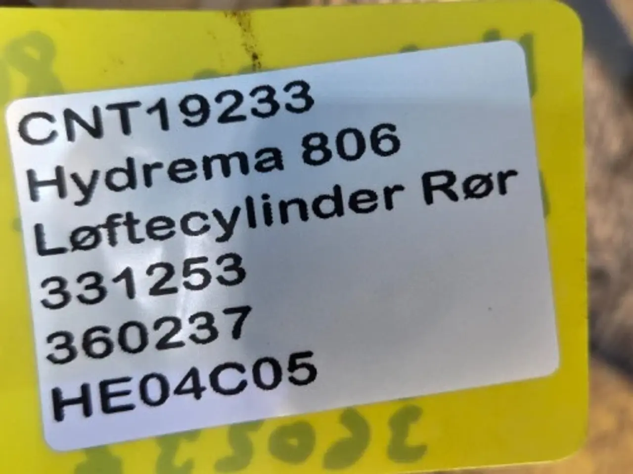 Billede 12 - Hydrema 806 Løftecylinder Rør 331253