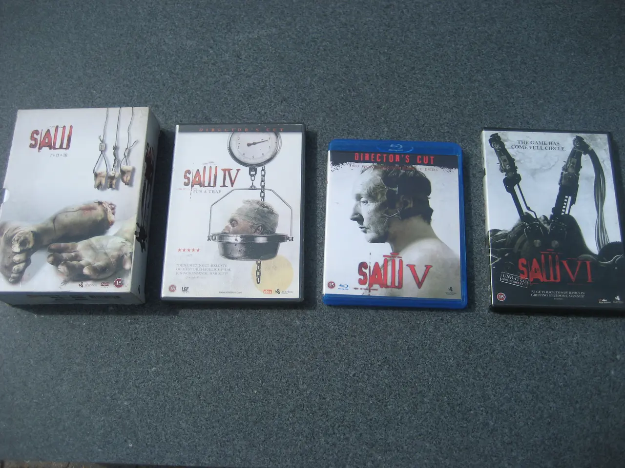 Billede 1 - Horror-serien SAW 1-6 sælges