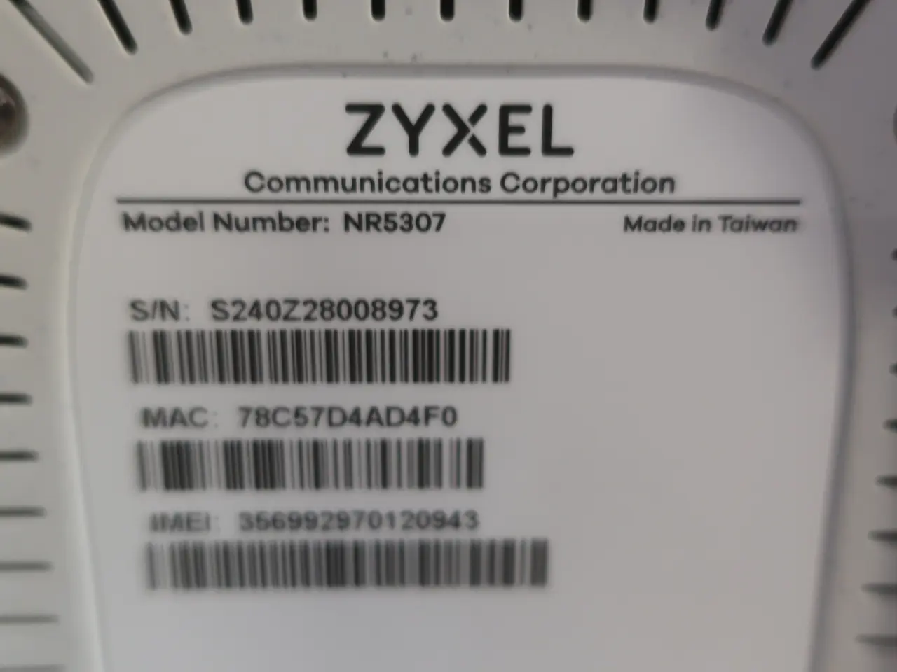 Billede 2 - Router ZYXEL NR5307