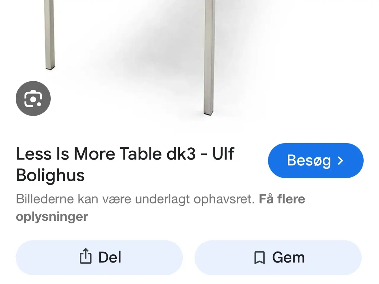 Billede 5 - DK 3 spise planke bord