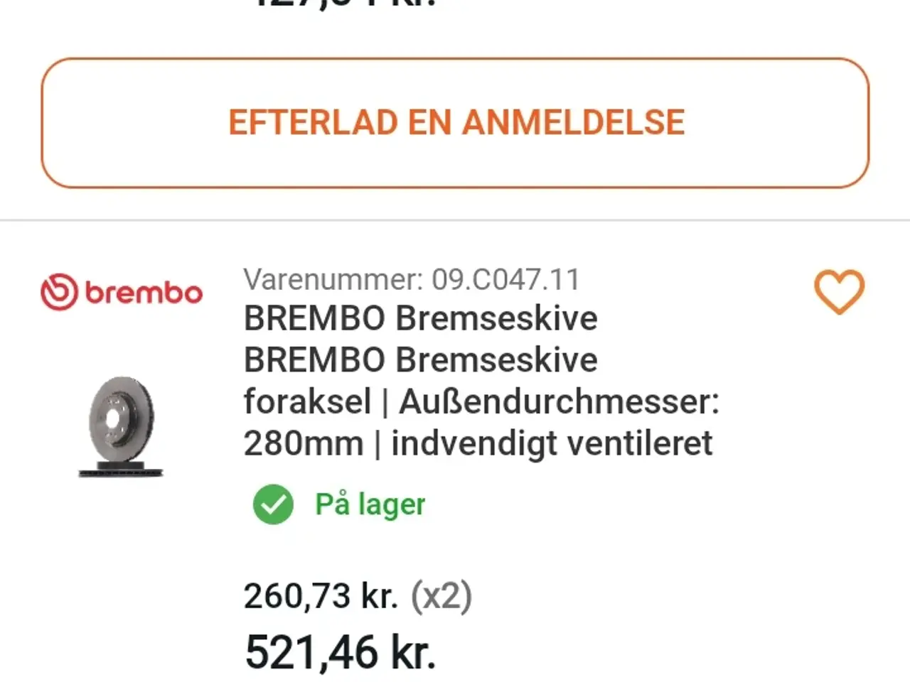 Billede 3 - Bremseskiver og bremseklodser