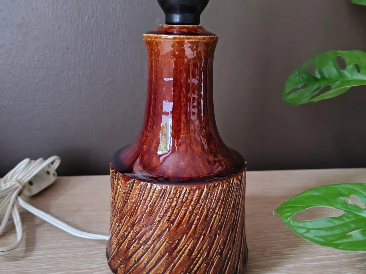 Billede 1 - Flot retro keramik bordlampe