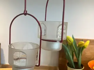 2 stk. Iittala Balladi fyrfadsstager-Jorma Vennola