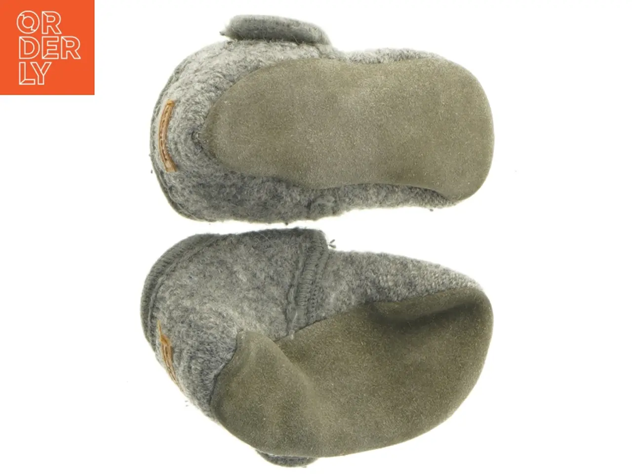Billede 4 - Grå babyfutter i uld fra Melton (str. 12 cm)