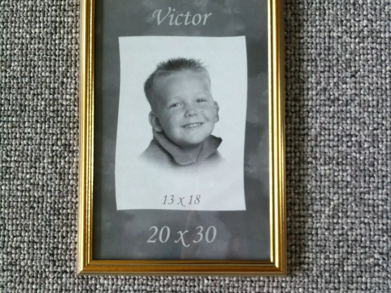 Billede 1 - 10 stk haves - Billedrammer guldagtig retro look