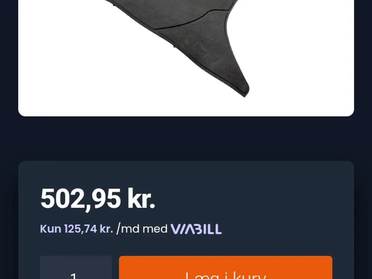 Billede 2 - Helt Ny original gummimåtte til pgo Hot 50/big ma
