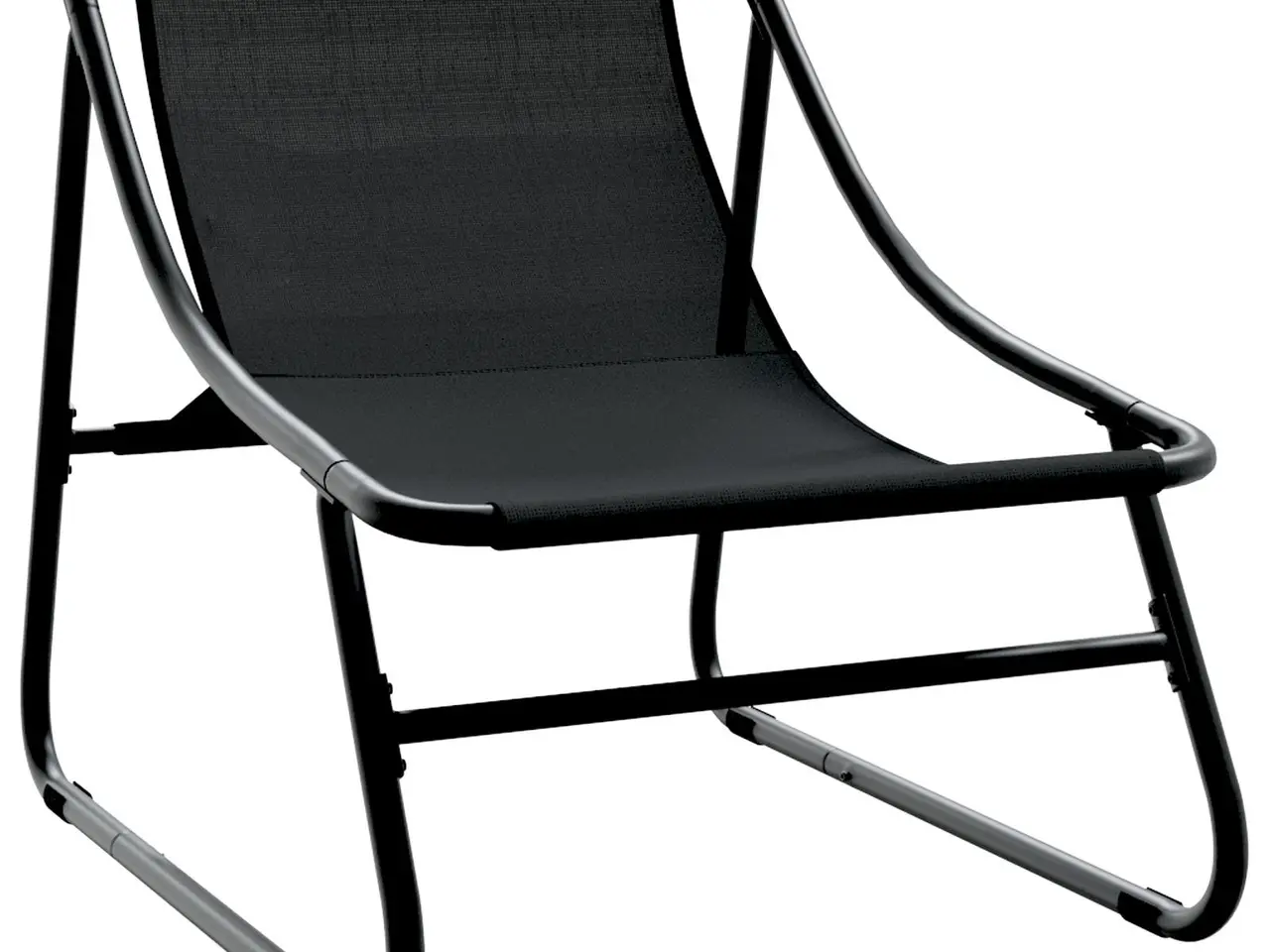 Billede 6 - Havemøbler med pude 2 stk Sort 60 x 80 x 71cm Metal