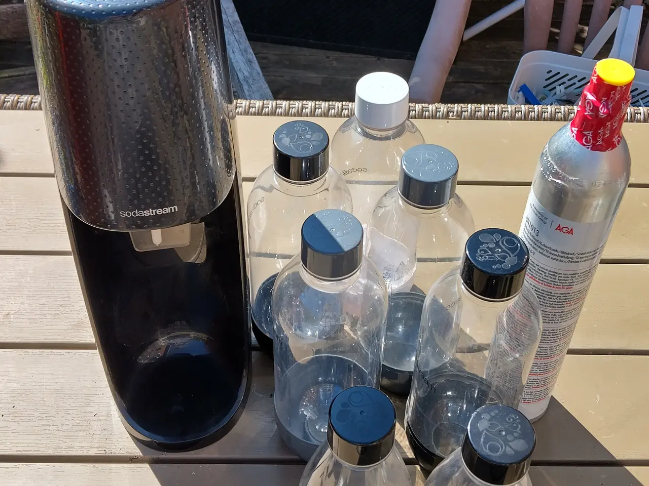Billede 1 - Sodastream Inkl. patron og 8 flasker