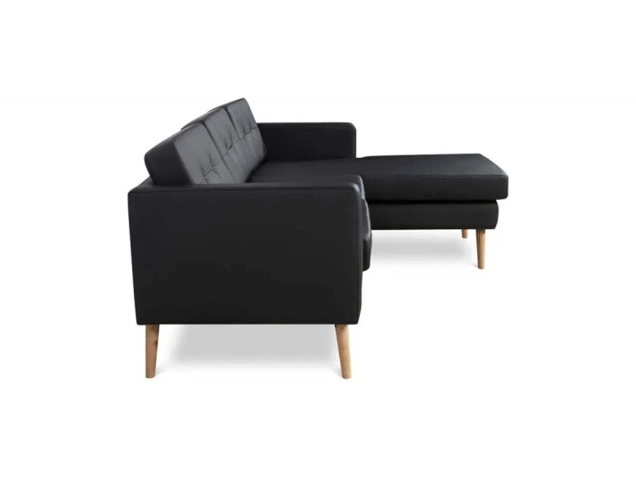 Billede 3 - Novelty ch. sofa højrevendt - Sort tekstillæder