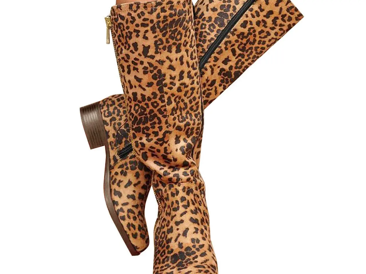 Billede 2 - Støvler. Dame med leopard printet. Størrelse 37