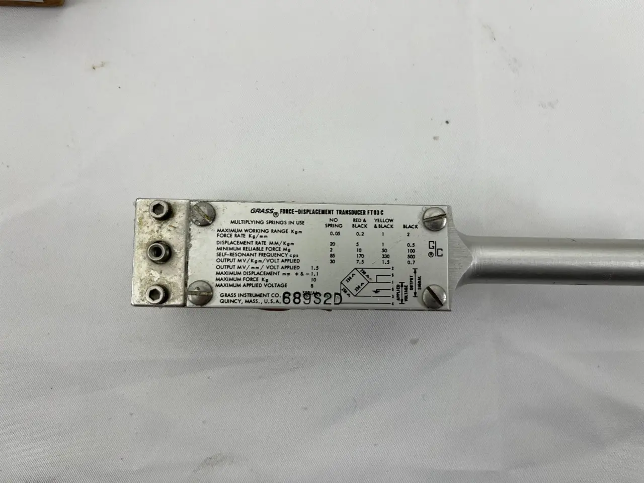 Billede 7 - Grass Model 7P1 Displacement Transducer Vintage