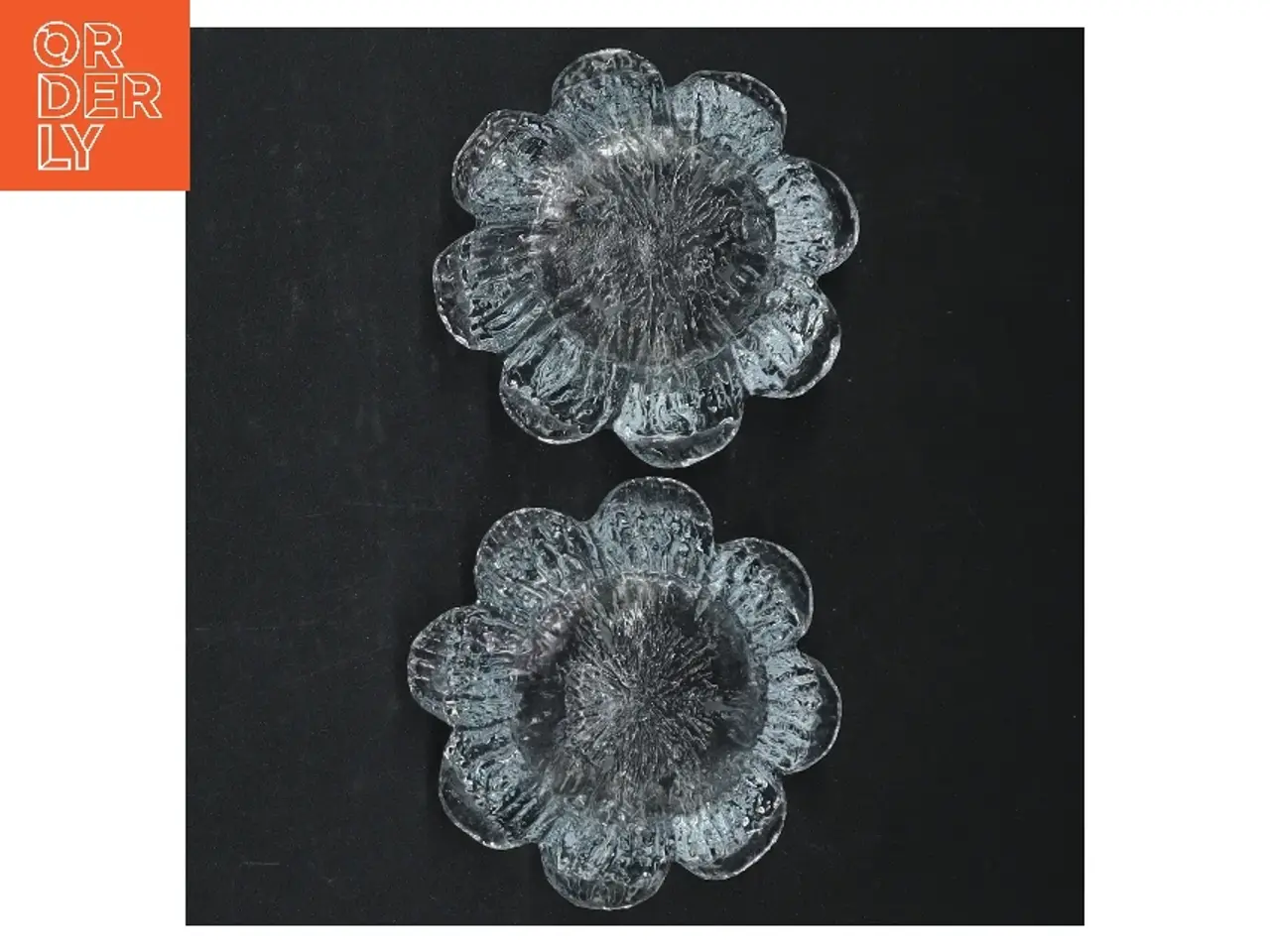 Billede 3 - Glas fyrfadsstager i blomsterform