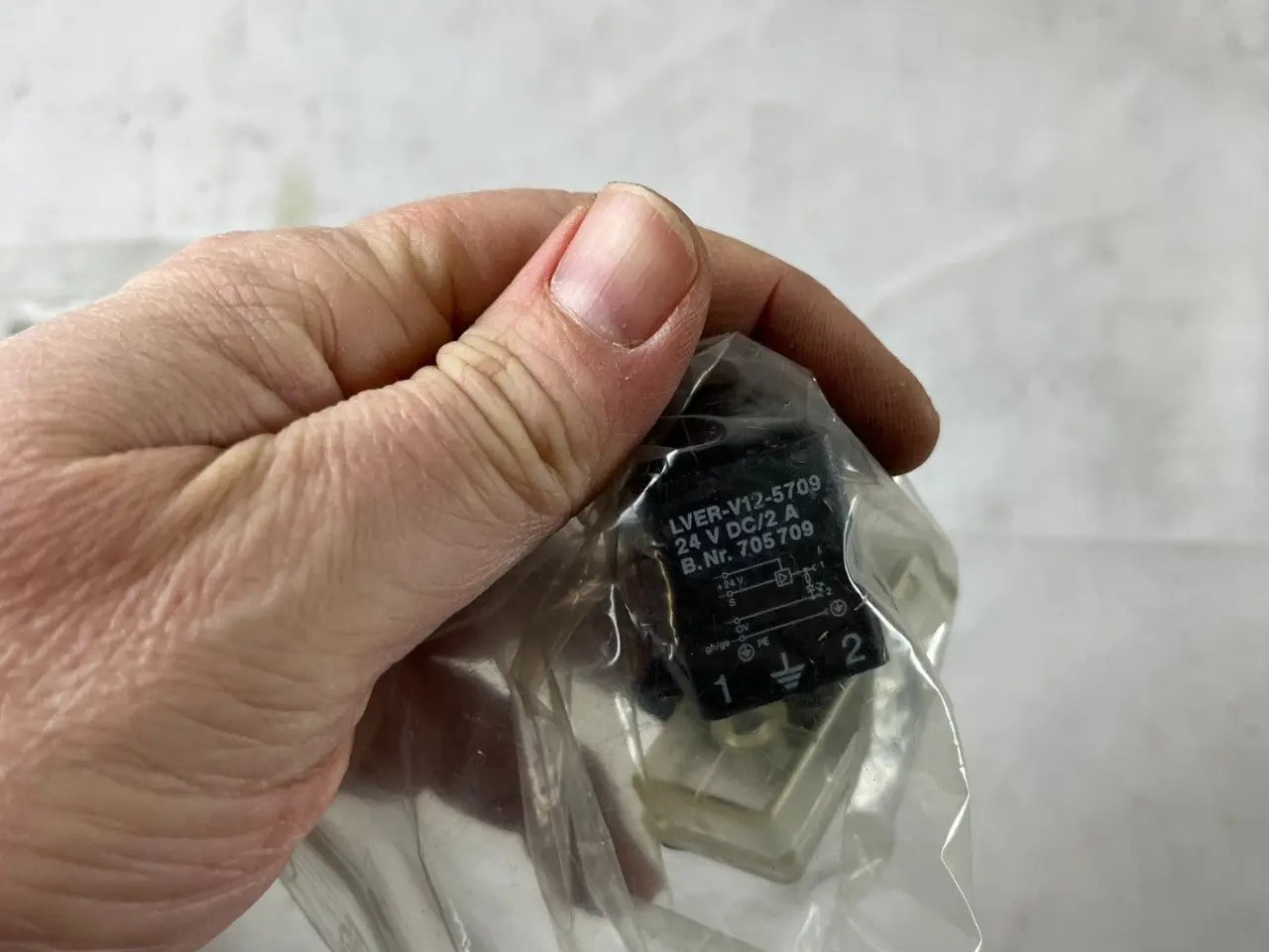 Billede 6 - LVER V12-5709 24V DC magnetventil stik Plug DIN