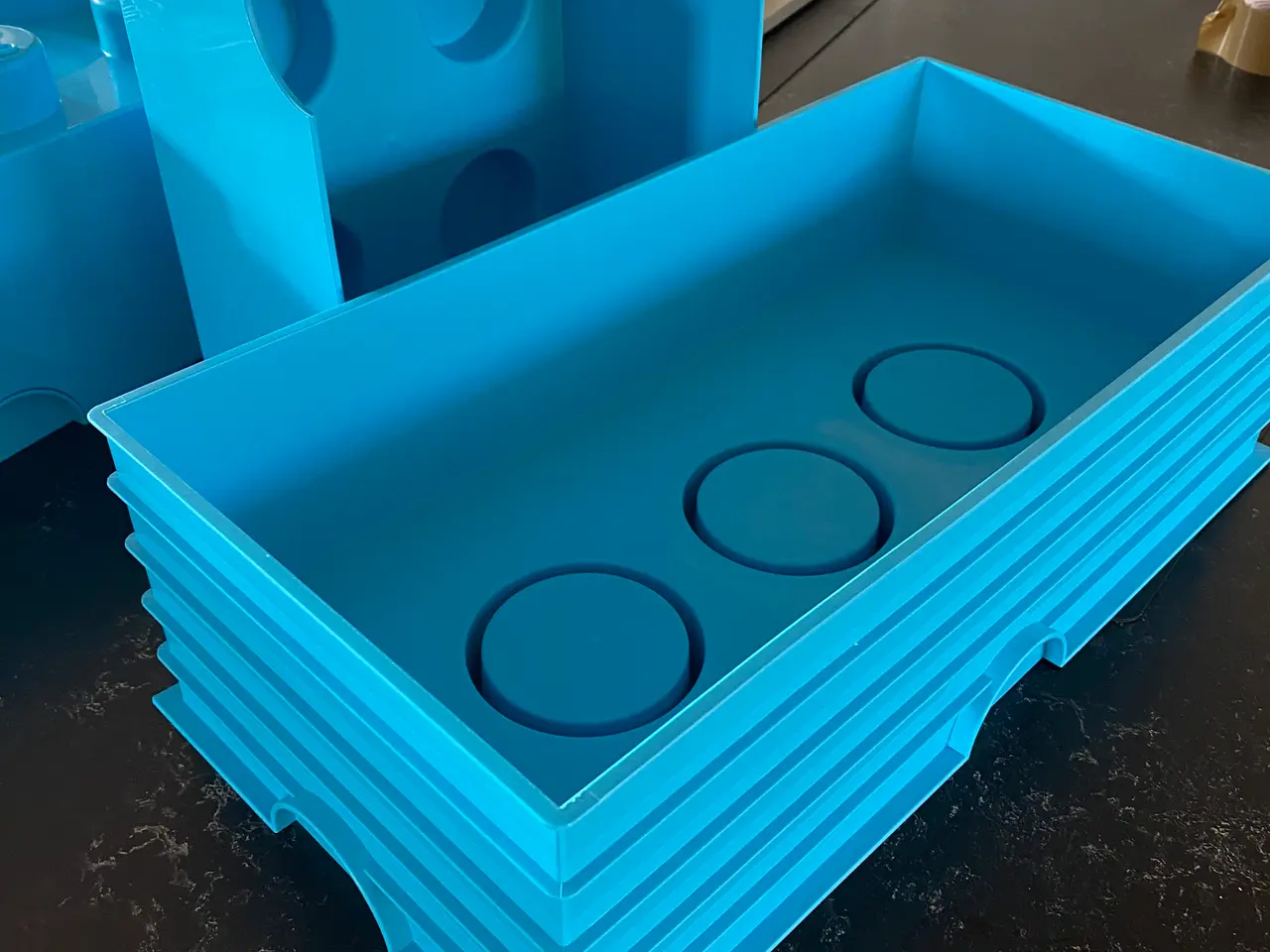 Billede 4 - Lego opbevaringskasser i turkis
