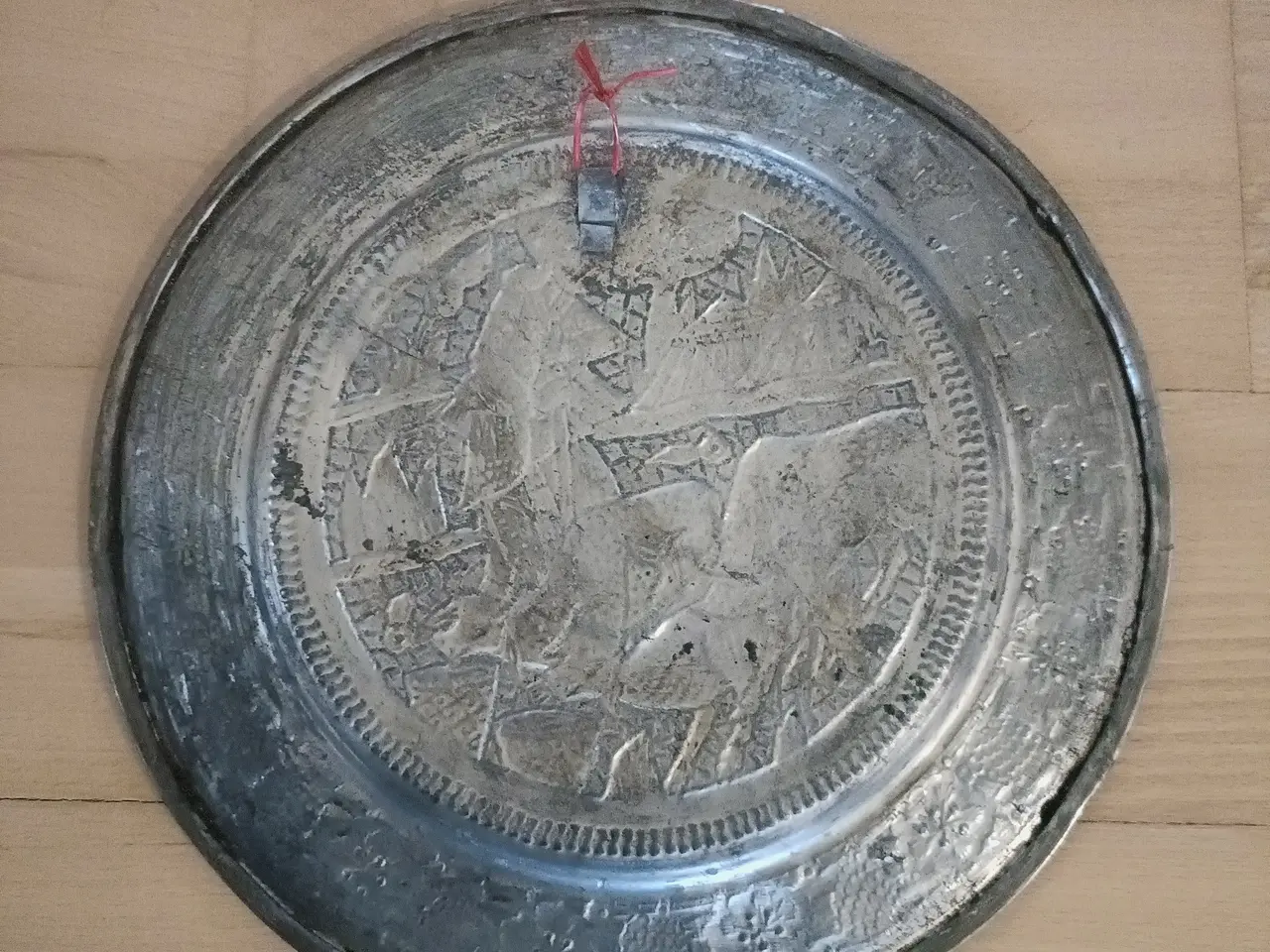 Billede 8 - Sølvbelagt Platter, Persiske, Antik, hånd indgrave