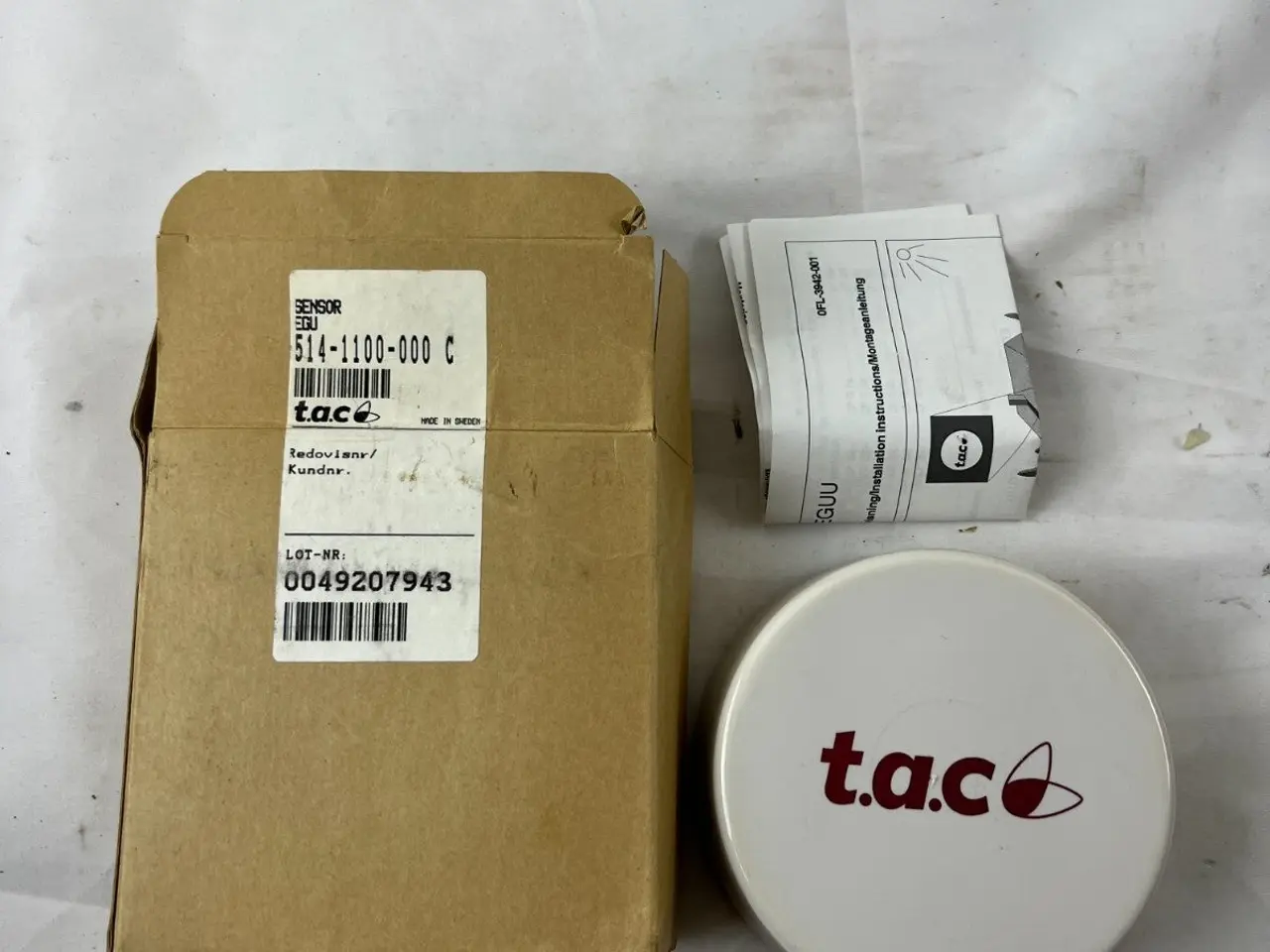 Billede 2 - T.A.C 514-1100-000 Sensor Wall Housing ny