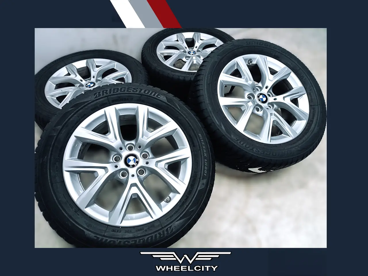 Billede 1 - 5x112 17" ET39 nav66,6ø BMW/MINI vinter fælge TPMS