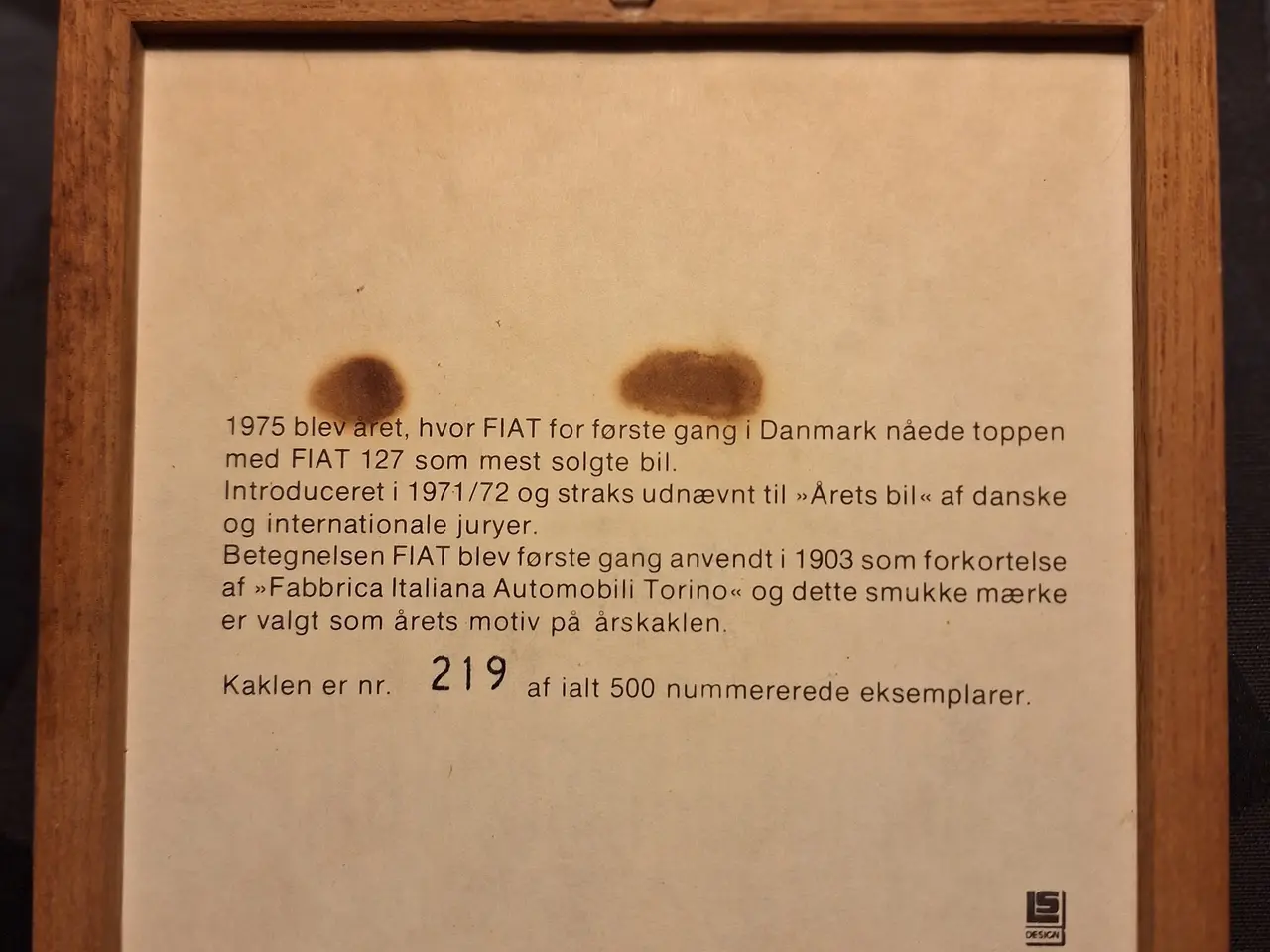 Billede 8 - Meget specielle Fiat kakler