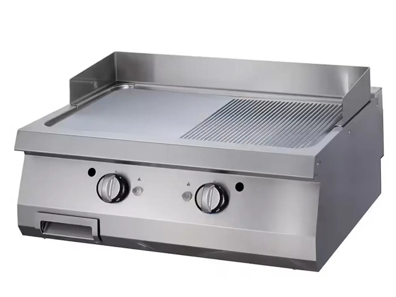 Billede 1 - Premium stegeplade 1/2 rillet – dobbelt – gas
