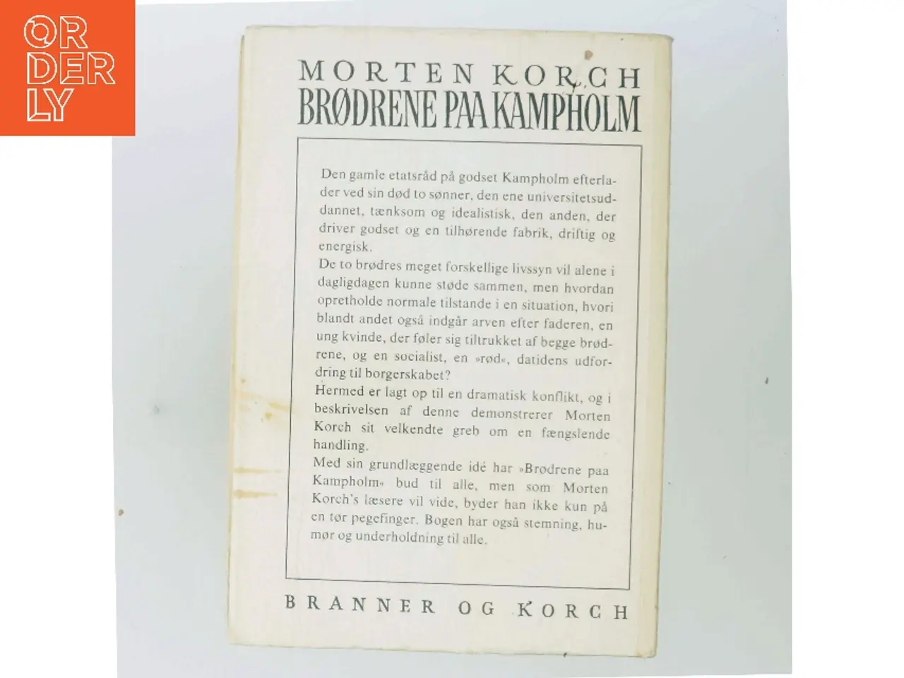 Billede 3 - Brødrene paa Kampholm af Morten Korch (Bog)