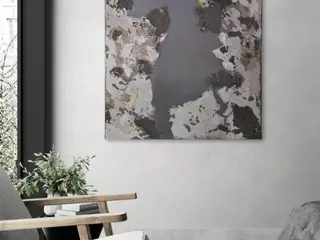 Abstrakt struktur maleri - 60×80 cm