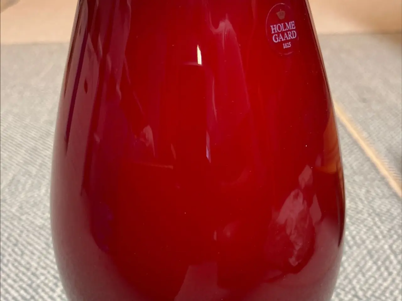 Billede 1 - Holmegaard Cocoon vase 26cm bordeaux