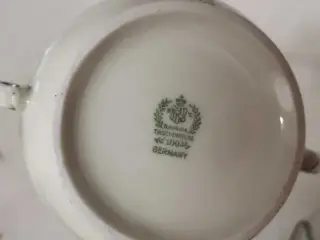 Retro sukkerskål med låg 