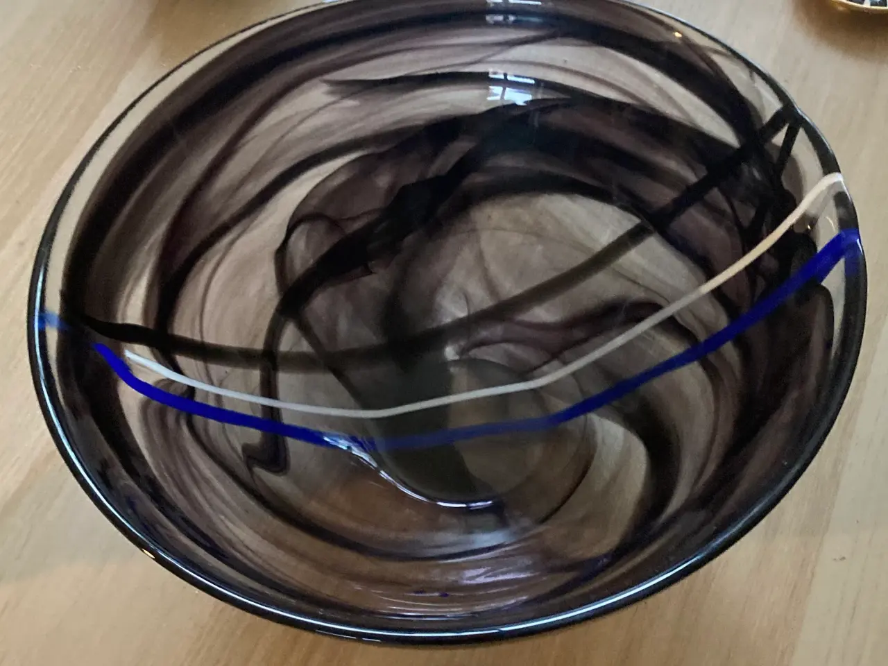 Billede 6 - Stort glas fad, Kosta Boda højde 16,5 cm x ø 34