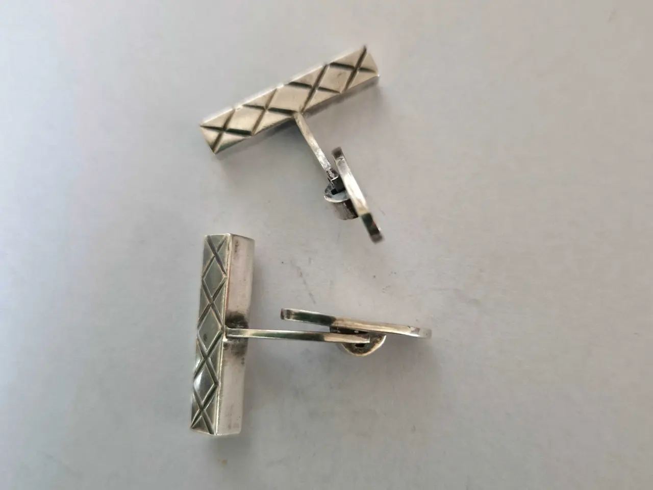 Billede 4 - Vintage sterling manchetknapper I harlekin design