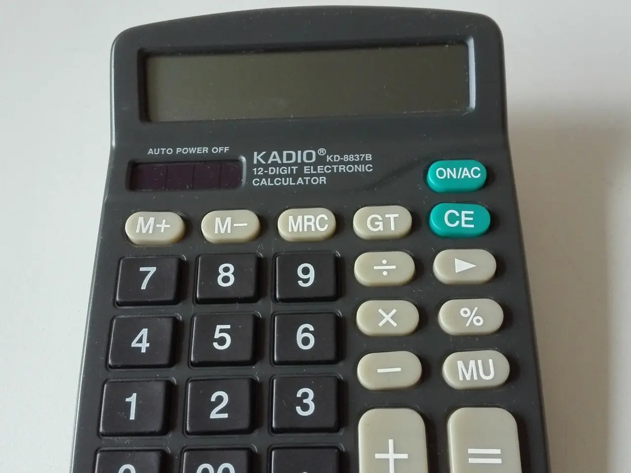 Billede 1 - Lommeregner Kadio Kd - 8837b 12-cifret