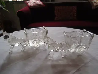 Gl. Glas hestevogne (salt kar)