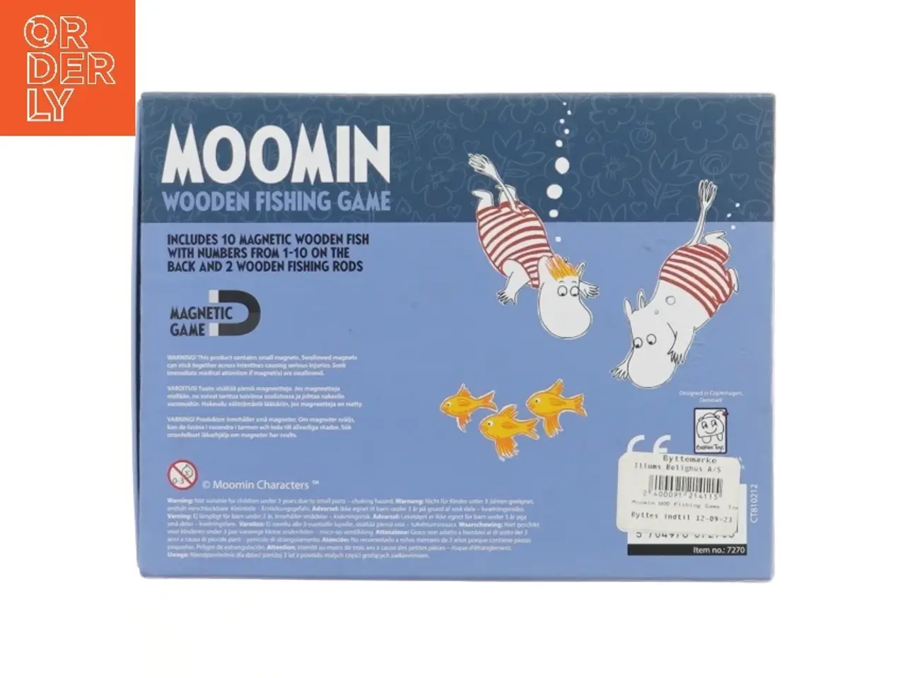 Billede 2 - Moomin fiskespil i træ (str. 16x21 cm)