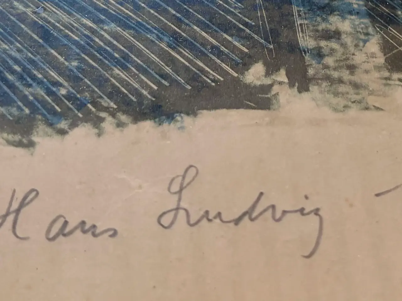 Billede 2 - Hans Ludvig (f:1932) signeret litografi interiør,