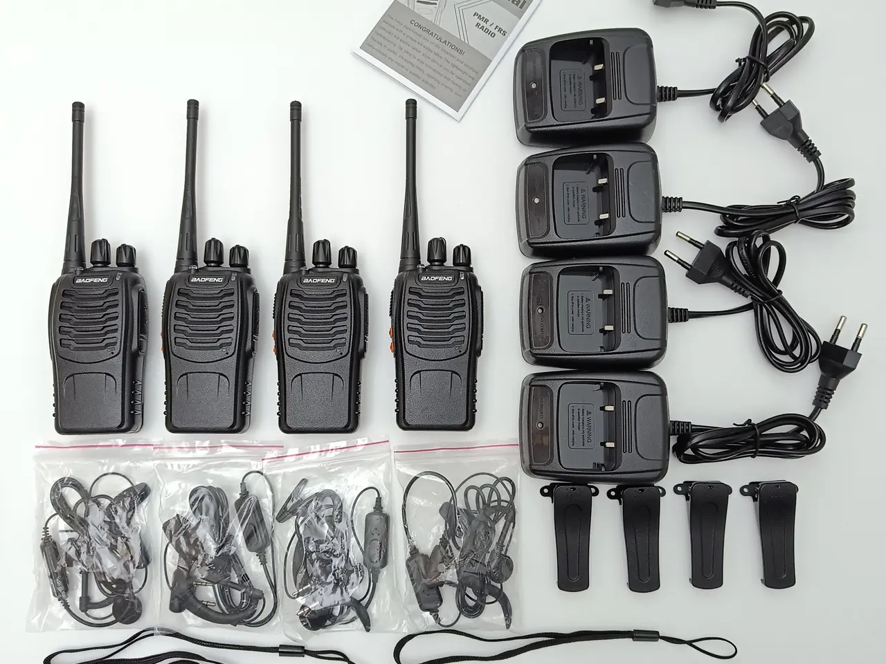 Billede 1 - NY! 4 x Baofeng Radio FULDT SÆT -  USB-C - BF-88E 