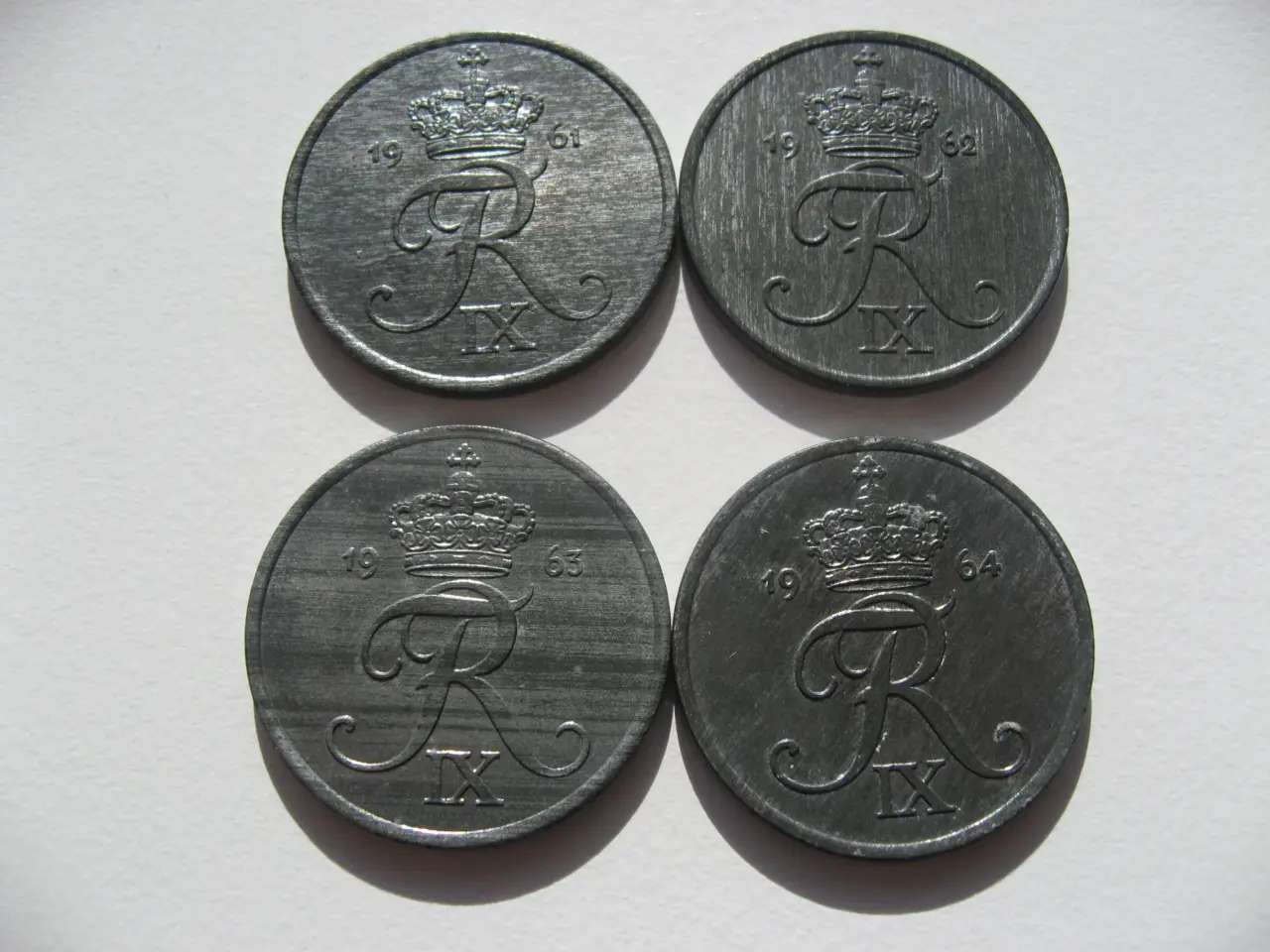 Billede 3 - Smukke unc/0 5 ører 1961,62,63,64